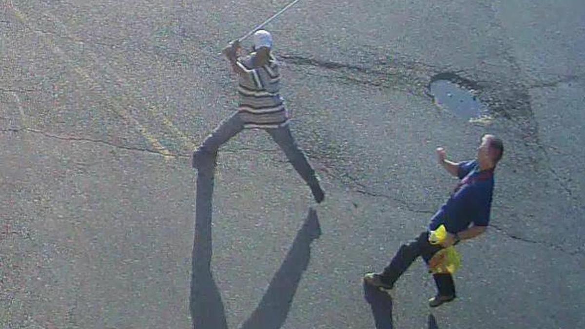 A shoplifter threatens the manager of the Kennewick Grocery Outlet in this surveillance footage. Kennewick police are asking for the public’s help in finding the shoplifter.
