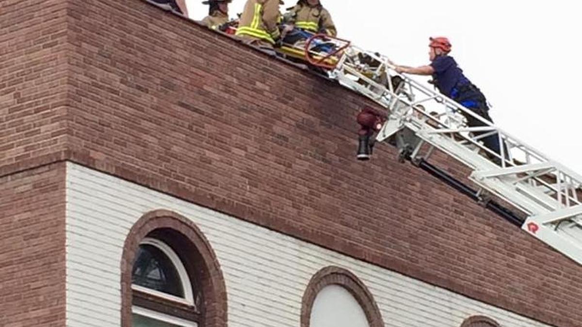 John M. Lutes, 30, has pleaded innocent to felony harassment for climbing onto the roof of the Tri-City Union Gospel Mission on March 9 and allegedly threatening to kill mission employees.
