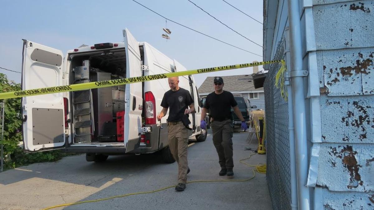 Law enforcement officials were collecting evidence Sunday after a man opened fire and was shot by police Saturday night at a house at 910 S. Ninth Ave. in Pasco.