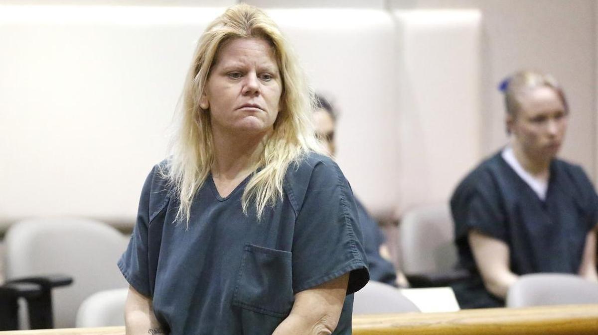 Tonya Wright appears Monday in Benton County Superior Court for arraignment on charges related to the Dec. 22 robbery at the Richland Rite Aid store.