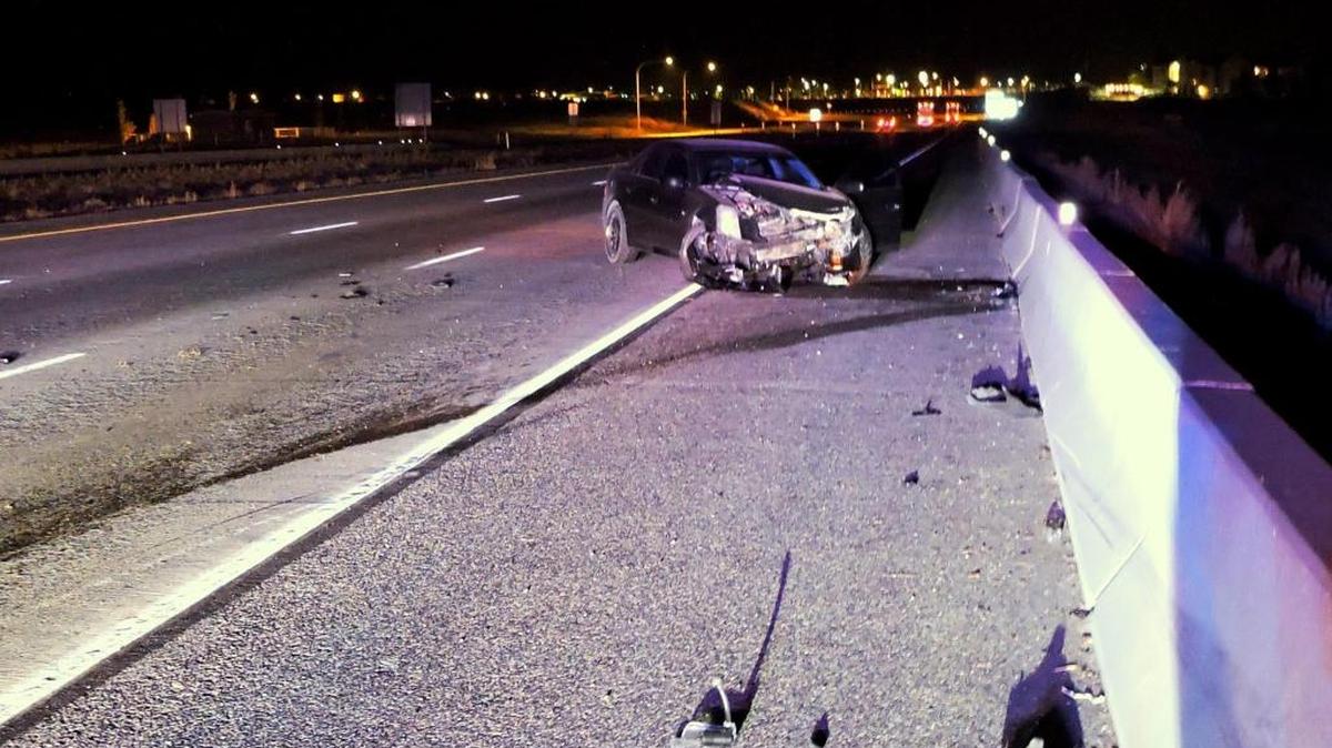A driver was arrested for driving drunk when the driver crashed on Interstate 182 east of the Lee-Volpentest twin bridges near Road 100 in Pasco.