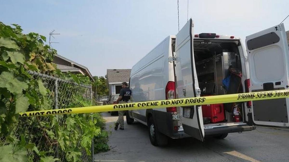 Law enforcement officials were collecting evidence Sunday after a man opened fire and was shot by police Saturday night at a house at 910 S. Ninth Ave. in Pasco