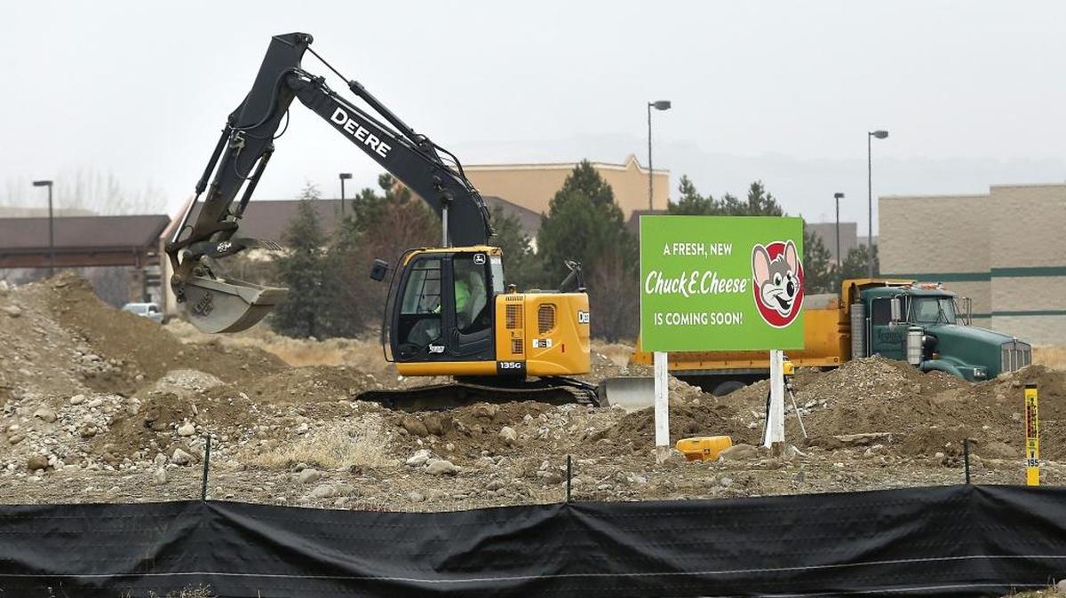 An excavator works preparing the site of a new Chuck E. Cheese pizza restaurant at 6340 W. Rio Grande Ave. When it opens next year, it will replace the existing Chuck E. Cheese on North Columbia Center Boulevard in Richland.