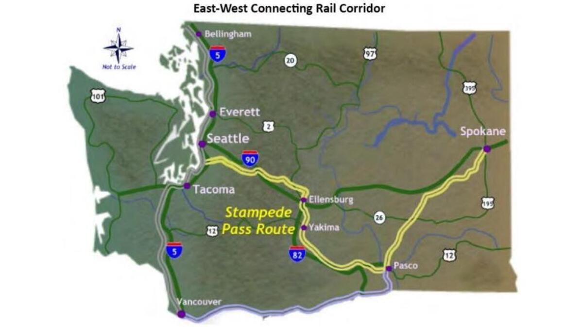 A new Washington State Department of Transportation study pins Pasco as a stop in a proposed east-west line. But it’s going to be a while before it could happen.