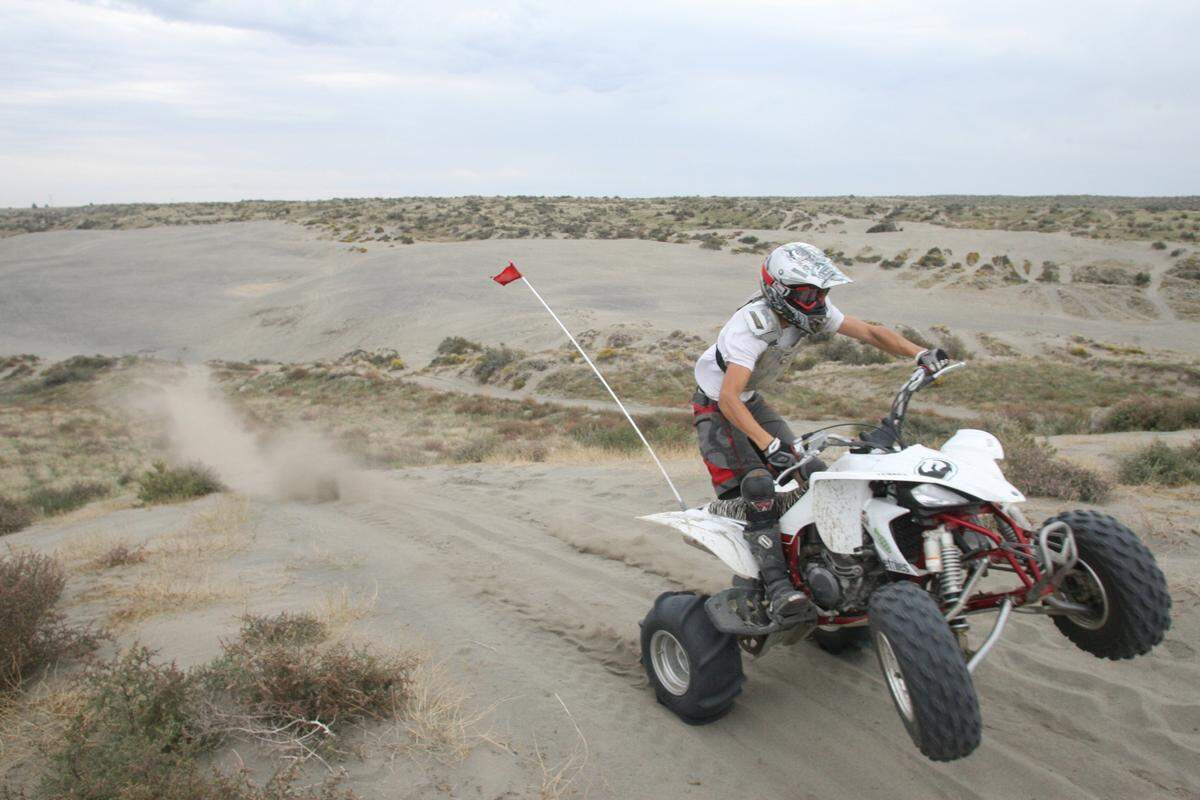A 4.7-mile road to the Juniper Dunes recreation area is nearly complete.