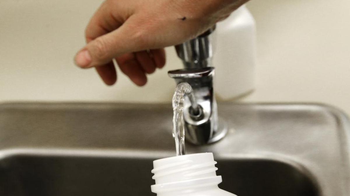 High nitrate levels in the Plymouth drinking water supply have forced the tiny Benton County community to turn to bottled water this summer. The water district is seeking a grant to replace its old well.