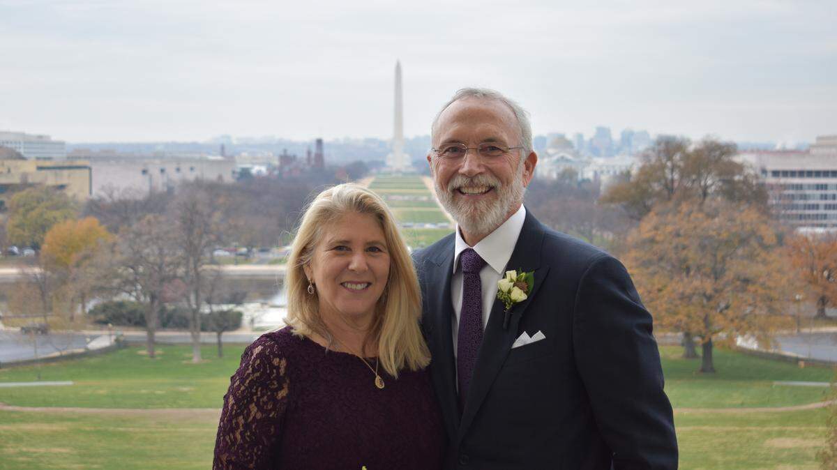 Joan Galvin and U.S. Rep. Dan Newhouse, R-Sunnyside, were married Friday morning in the Congressional Prayer Room in the U.S. Capitol following the conclusion of House votes.