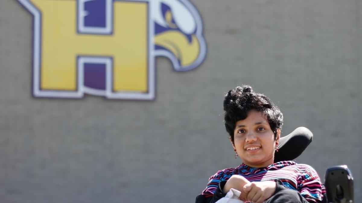Farhana Azad was born with cerebral palsy. She is a graduating senior aiming to become a doctor.