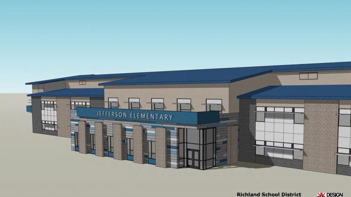 Kennewick-based Design West Architects designed the outside of the planned new Jefferson Elementary building.
