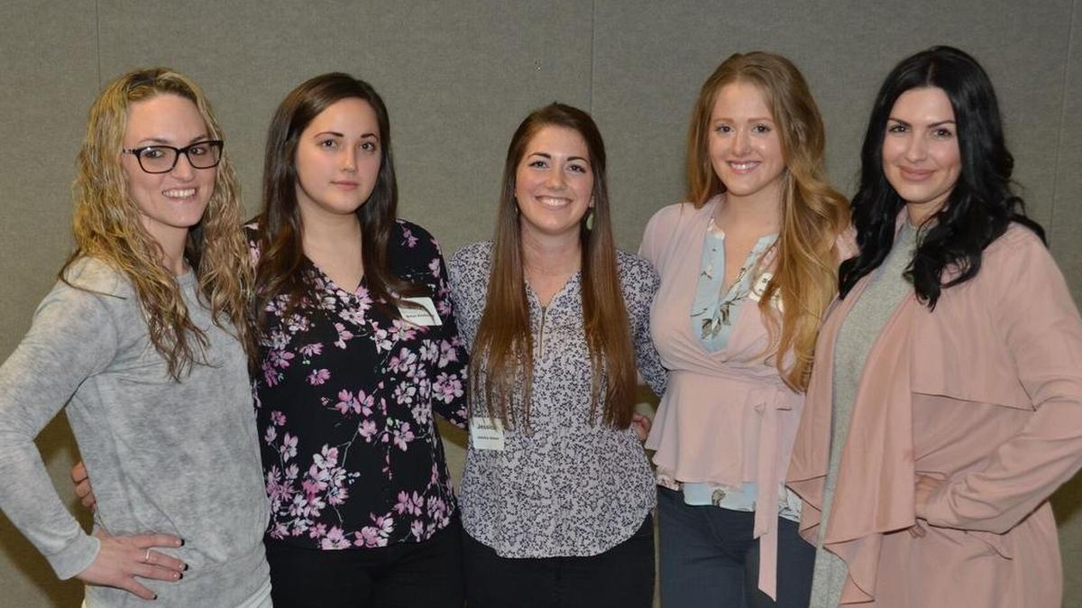 From left: Kimberly Scharnhorst, Nelya Sirotinskiy, Jessica Jenson, Stacia Parks and Eileen Kellley. Unable to attend the event was Sarah Almoghrabi.