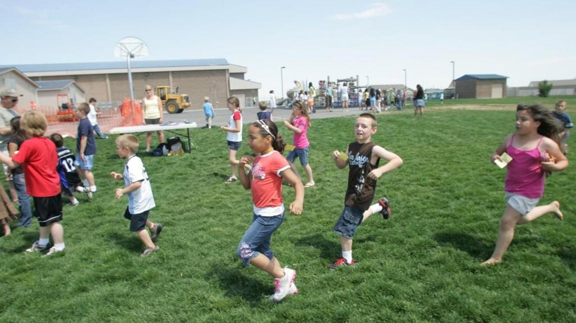 Maya Angelou students participate in Maya Miles in 2009.