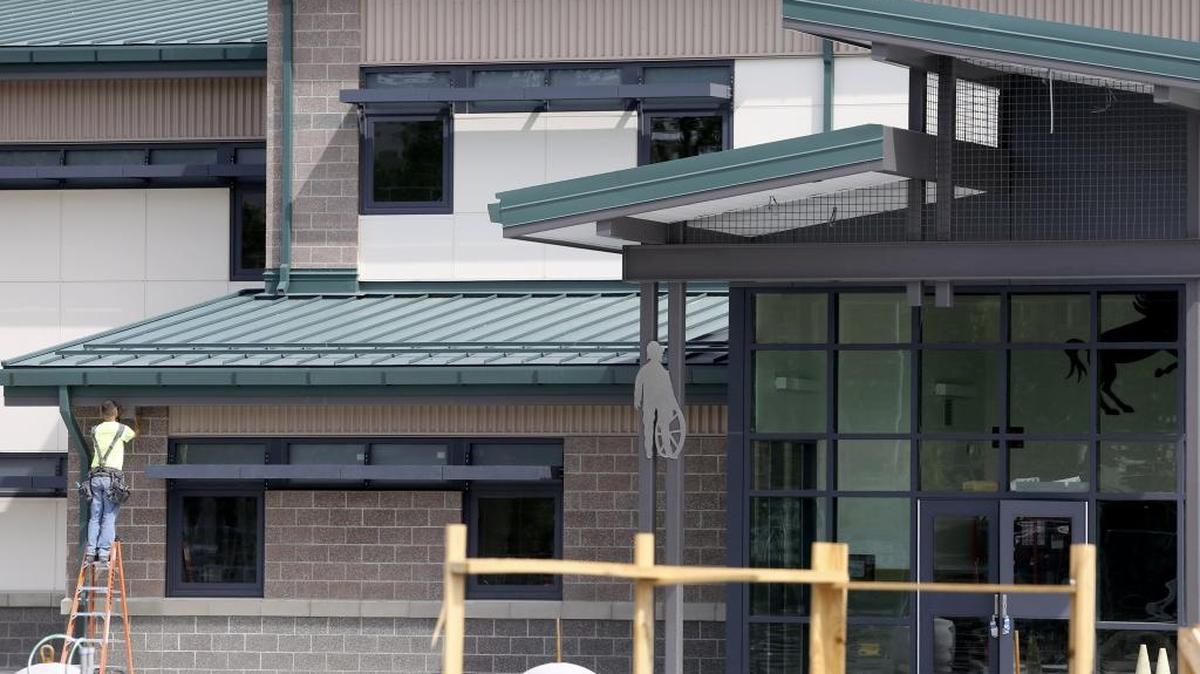 Work continues on Marcus Whitman Elementary School on Gray Street in Richland. The Richland School Board is considering asking voters for a new bond that could build a fifth middle school and two elementary schools and rebuild two current elementary schools.