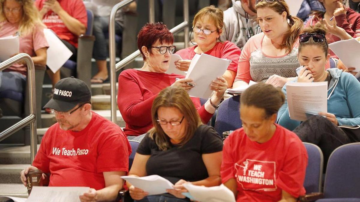 
Word that the new Pasco teachers contract had yet to be signed raised concerns among teachers this week. The district has signed the two-year agreement and union officials plan to sign it Wednesday.
