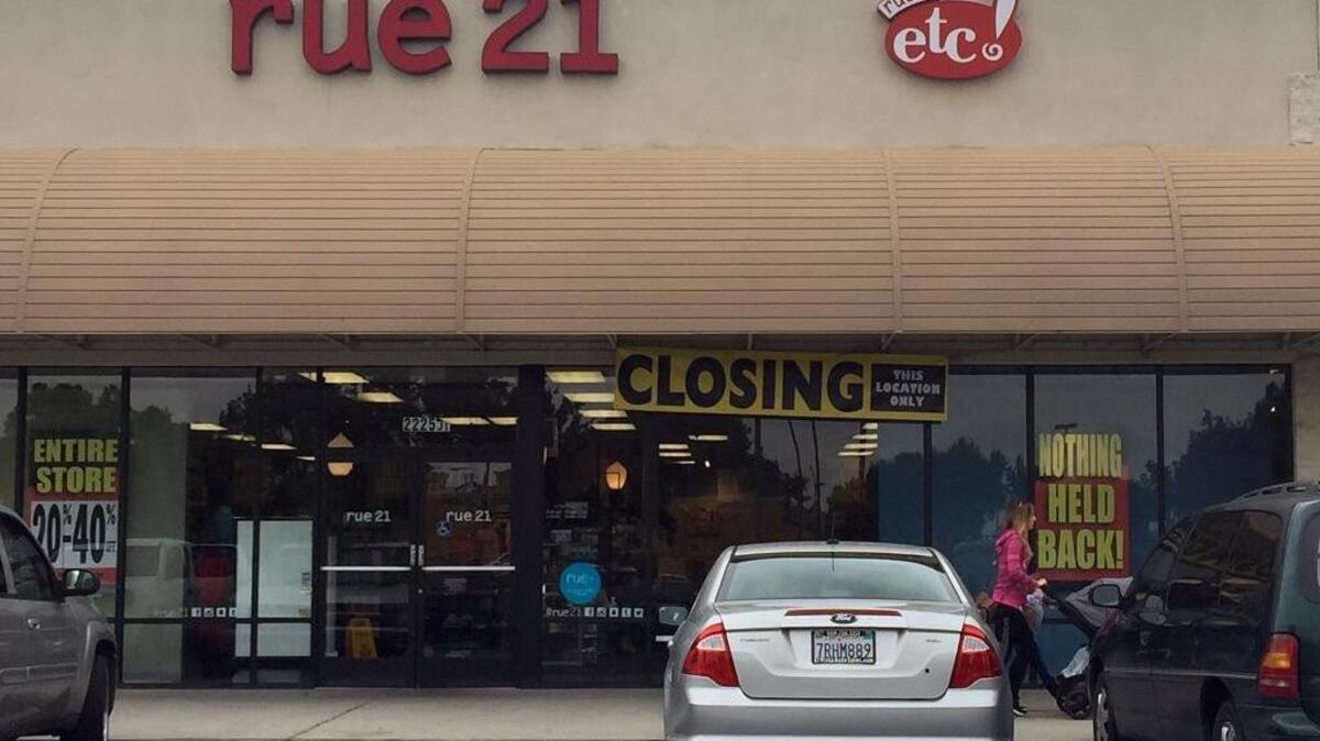 Pennsylvania-based Rue21 Inc. will close 400 stores nationwide, including one in Richland’s Vintner Square, after filing for Chapter 11 in U.S. Bankrutpcy Court for Western Pennsylvania on Monday.