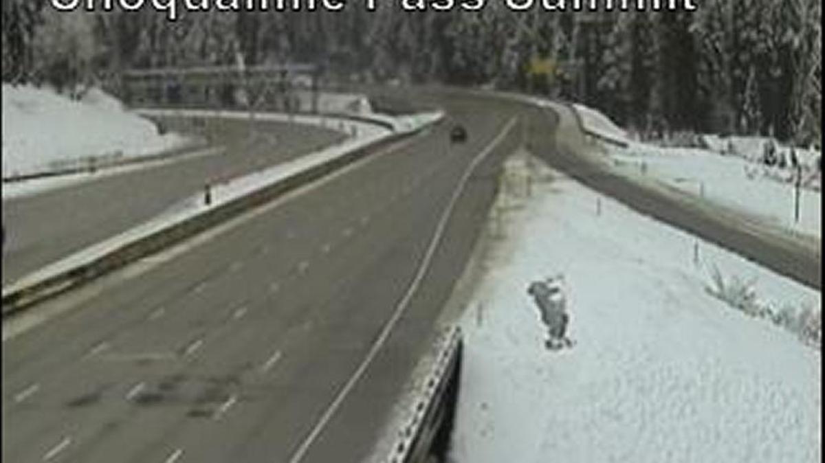 Interstate 90 is open Tuesday and there are no restrictions but the roadway may be wet and slushy in places, according to the state Department of Transportation.