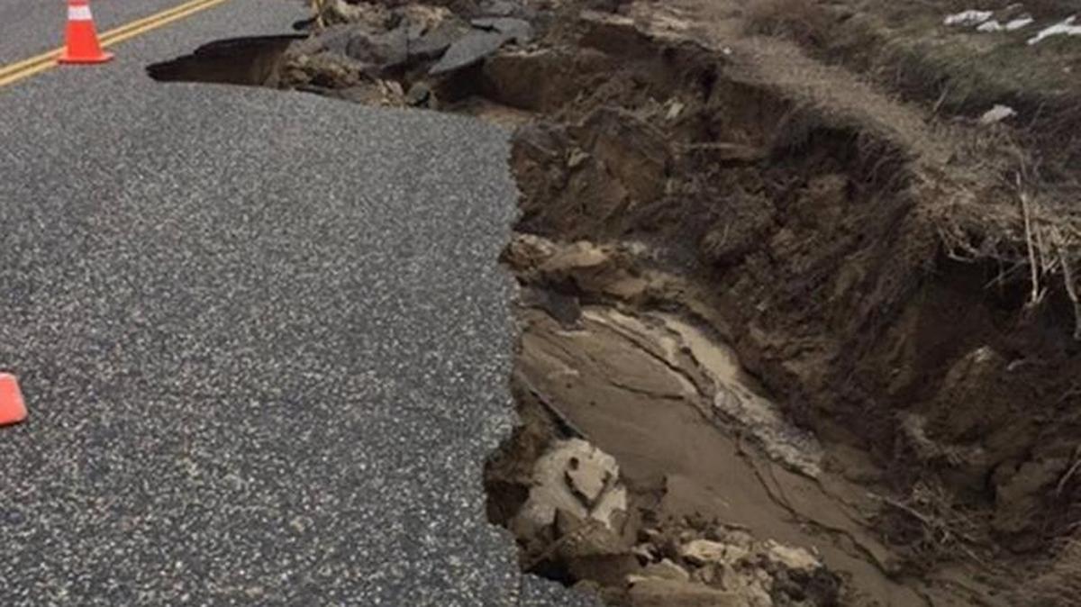 Ironwood Road in Franklin County was heavily damaged by this winter and spring’s weather.
