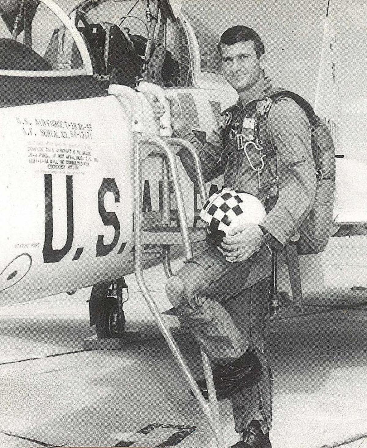 Air Force 1st Lt. San D. Francisco, the co-pilot of an F-4 Phantom fighter bomber, was shot down Nov. 25, 1968, on a reconnaissance mission over the Ho Chi Minh Trail. He was posthumously promoted to major.