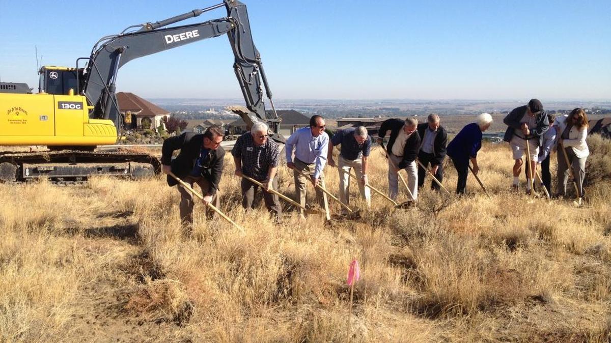 
Officials broke ground Monday for a new 50-space parking lot at Trailhead Park for the Badger Mountain hiking trails in Richland. More than 200,000 visits were recorded last year on the 1,600-foot mountain, making it one of the most hiked mountains in the state. Lack of parking leads many visitors to park on Queensgate Drive, causing problems for residents.
