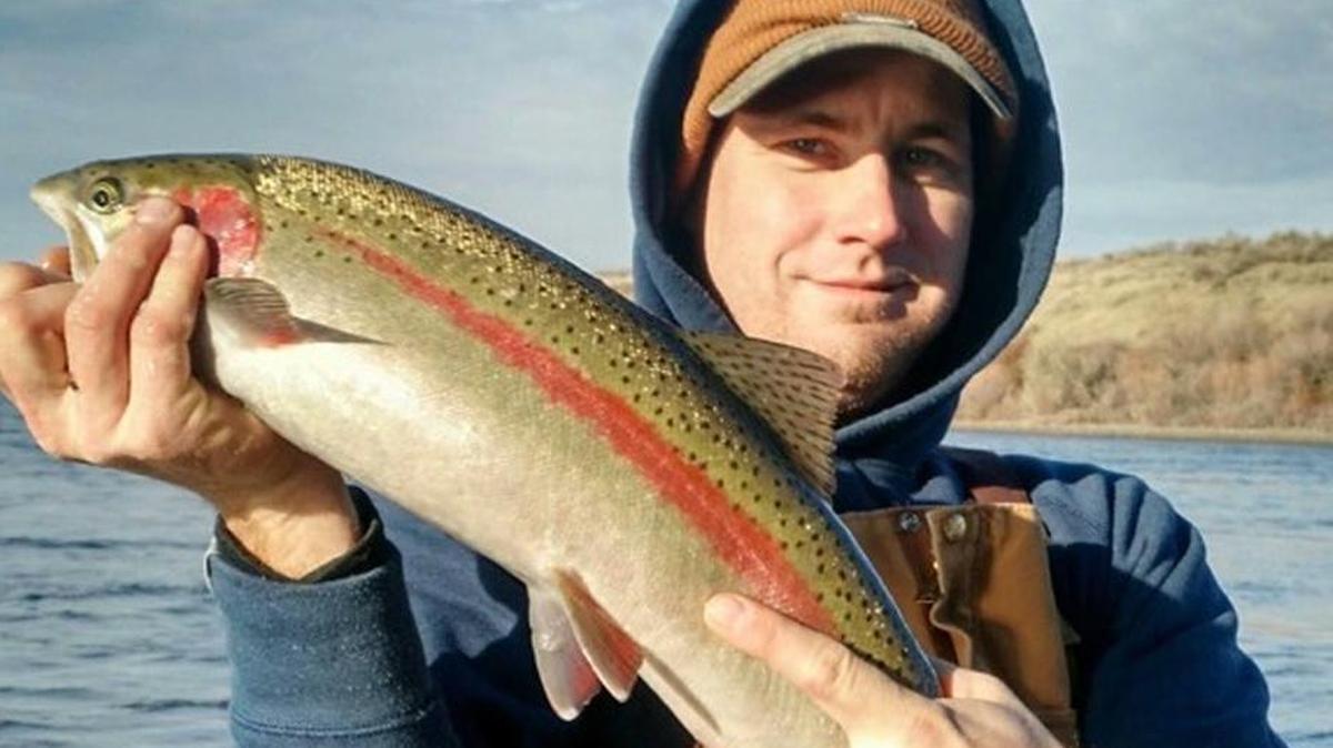 Joshua Lohman during a fishing trip.