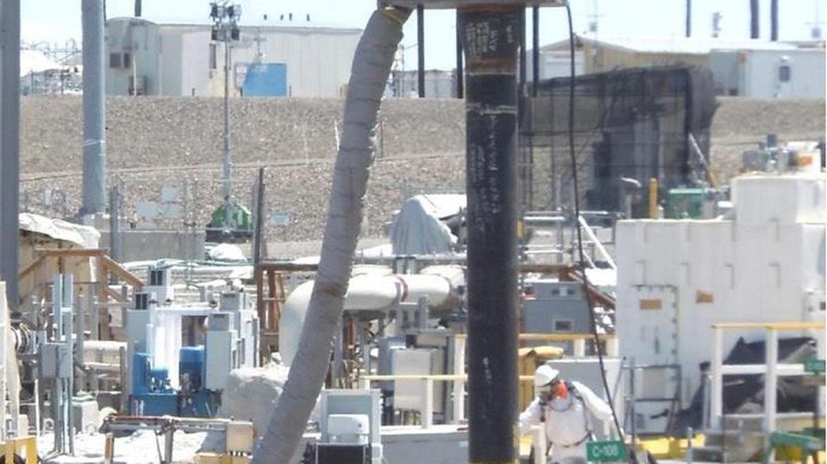 Hanford workers now wear supplied air respirators inside the fence line of Hanford tank farms.