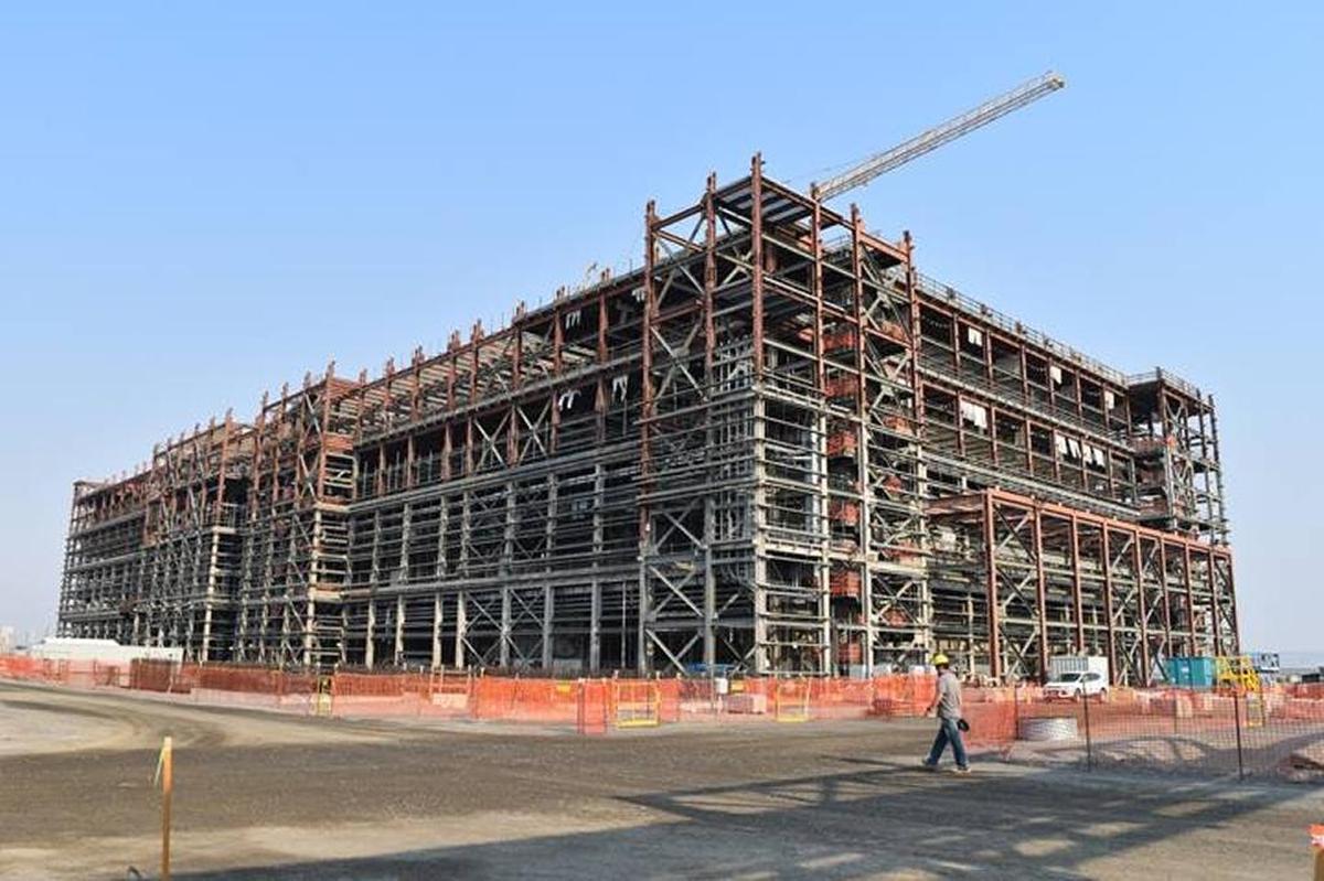 The Pretreatment Facility is the largest of the buildings under construction at the Hanford vitrification plant.