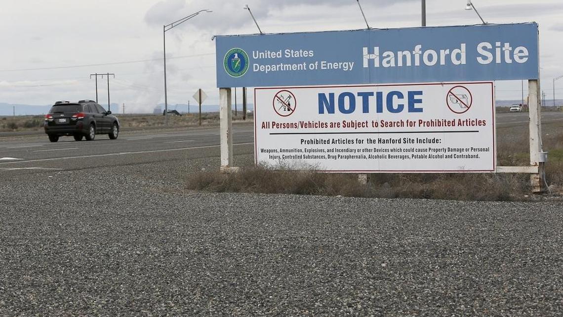 The Hanford Site operated by the Department of Energy near Richland.