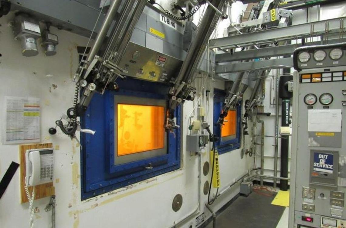 A hot cell at the Waste Encapsulation and Storage Facility in the center of the Hanford nuclear reservation will be used to help prepare radioactive cesium and strontium capsules to be moved to dry storage.