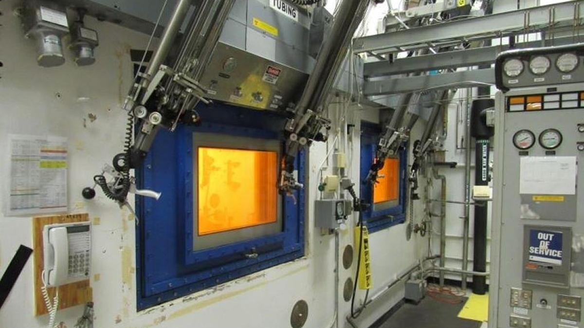 A hot cell at the Waste Encapsulation and Storage Facility in the center of the Hanford nuclear reservation will be used to help prepare radioactive cesium and strontium capsules to be moved to dry storage.