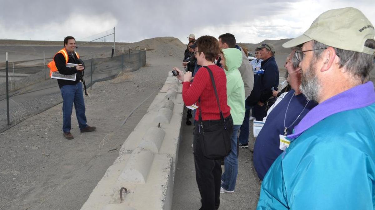 Public tours of the Hanford environmental cleanup work include a stop at the Environmental Restoration Disposal Facility in central Hanford.