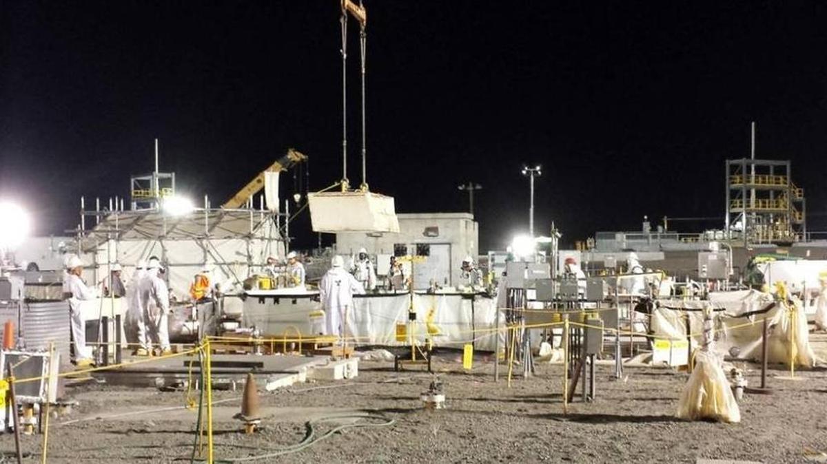 Hanford workers spent months preparing for the start of waste retrieval at Hanford’s double shell Tank AY-102.