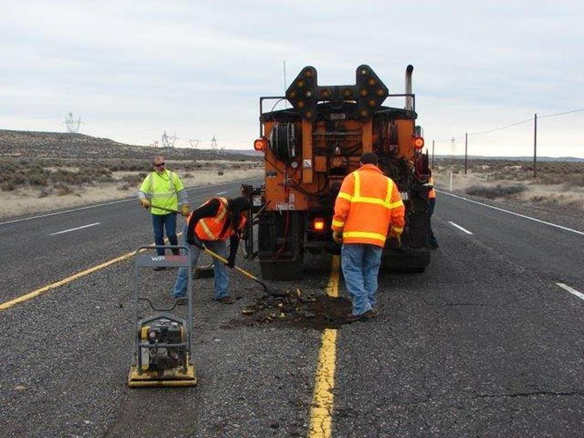Mission Support Alliance is responsible for maintaining 340 miles of lanes on the paved roads workers drive at the Hanford nuclear reservation.