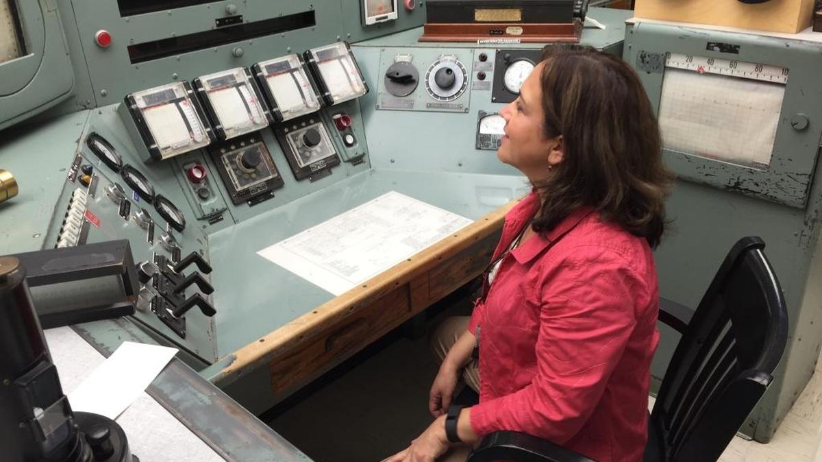 Monica Regalbuto, Department of Energy assistant secretary for environmental management, visited B Reactor in September. DOE and the National Park Service will sign a memorandum of understanding on the new Manhattan Project National Historical Park on Tuesday.