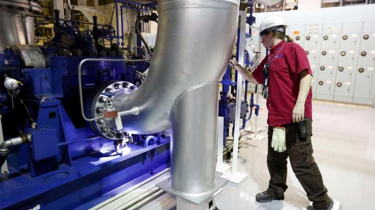 Equipment at the Columbia Generating Station near Richland undergoes a routine check.