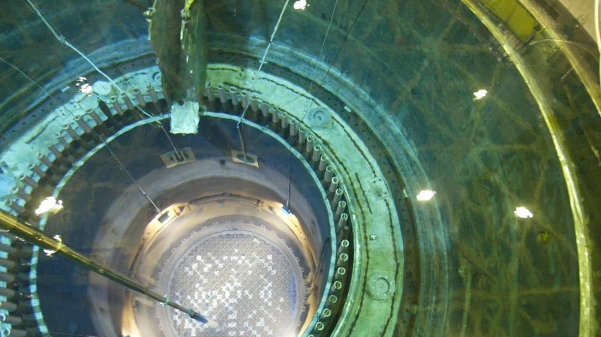 The core of Energy Northwest’s reactor north of Richland.