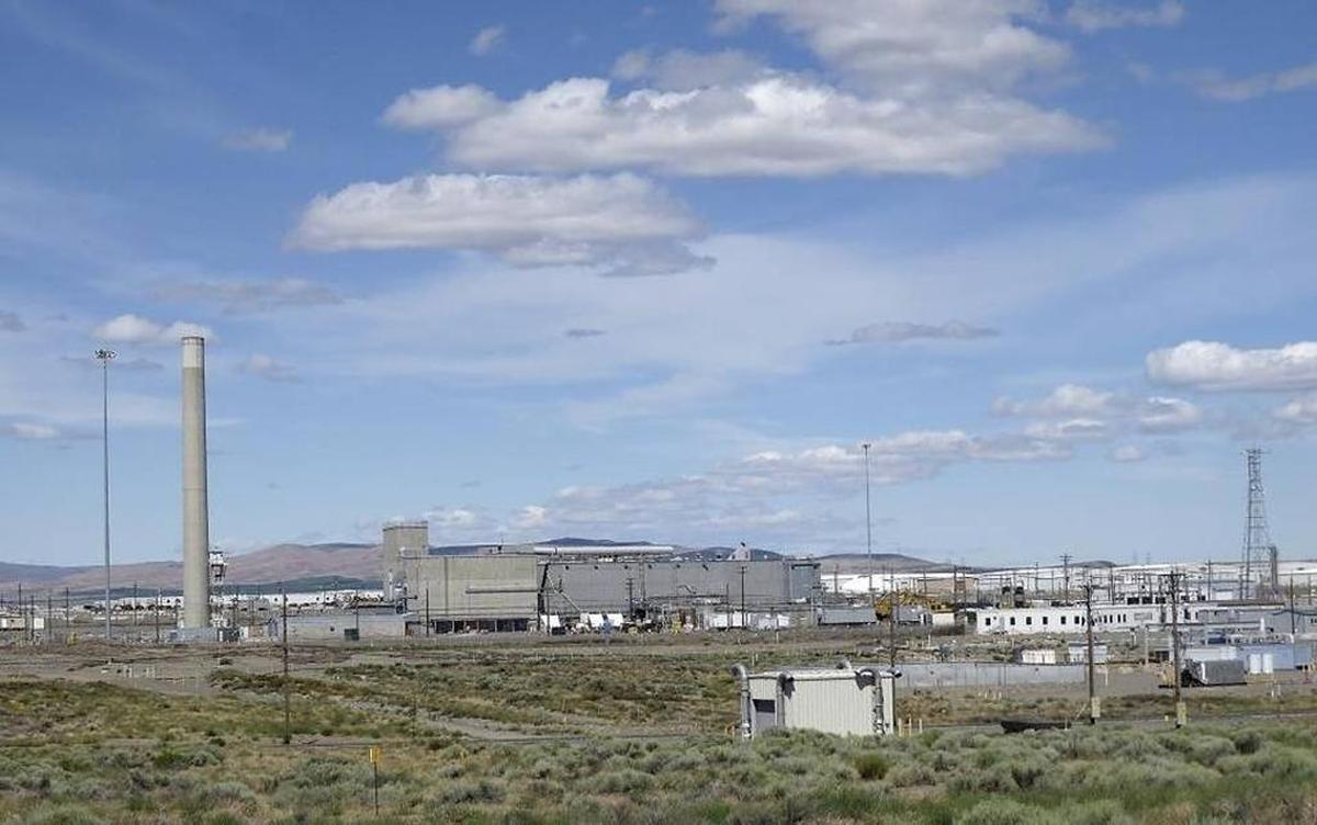 The Plutonium Finishing Plant at the Hanford nuclear reservation is shown in summer 2016 before demolition of the main areas of the plant began.