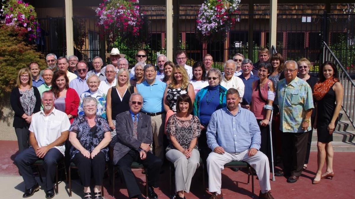 Dick Smith, a former member of the Hanford Advisory Board, died Monday. He is in the third row from the front, third from the right in a white shirt.