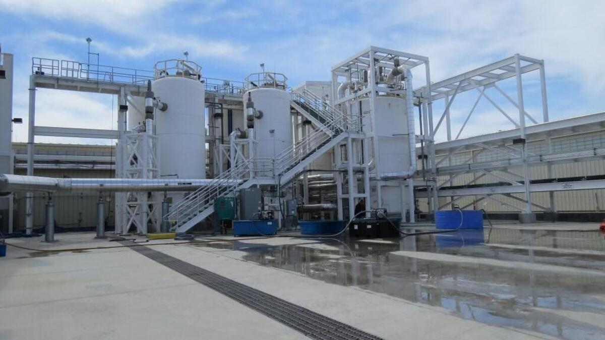 The 200 West Pump and Treat Facility at Hanford can treat 2,500 gallons of contaminated groundwater per minute. Retired EPA Hanford manager Dennis Faulk worked on the cleanup decision that led to the plant being built.
