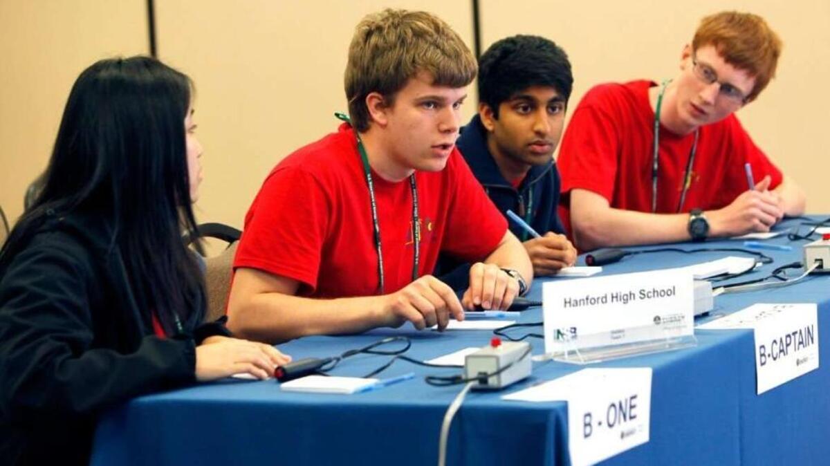 Hanford High School students competed in the National Science Bowl in Washington, D.C., in 2014.