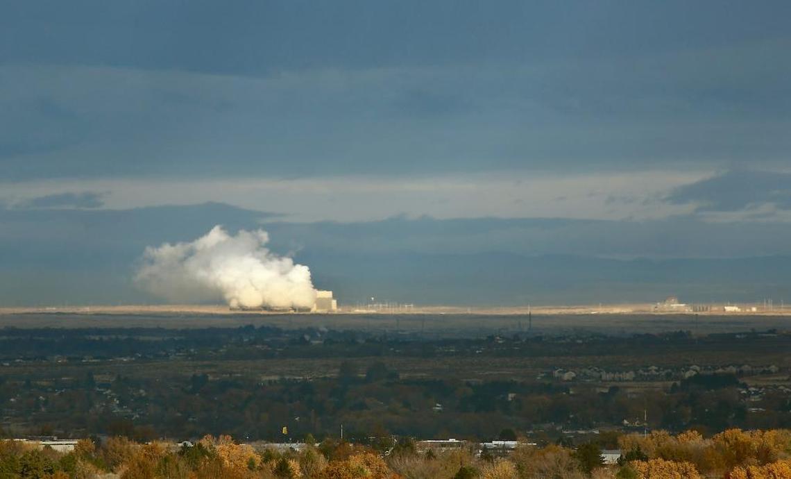 Water vapor billows from the Columbia Generating Station, a nuclear power plant near Richland, on a cold winter day.