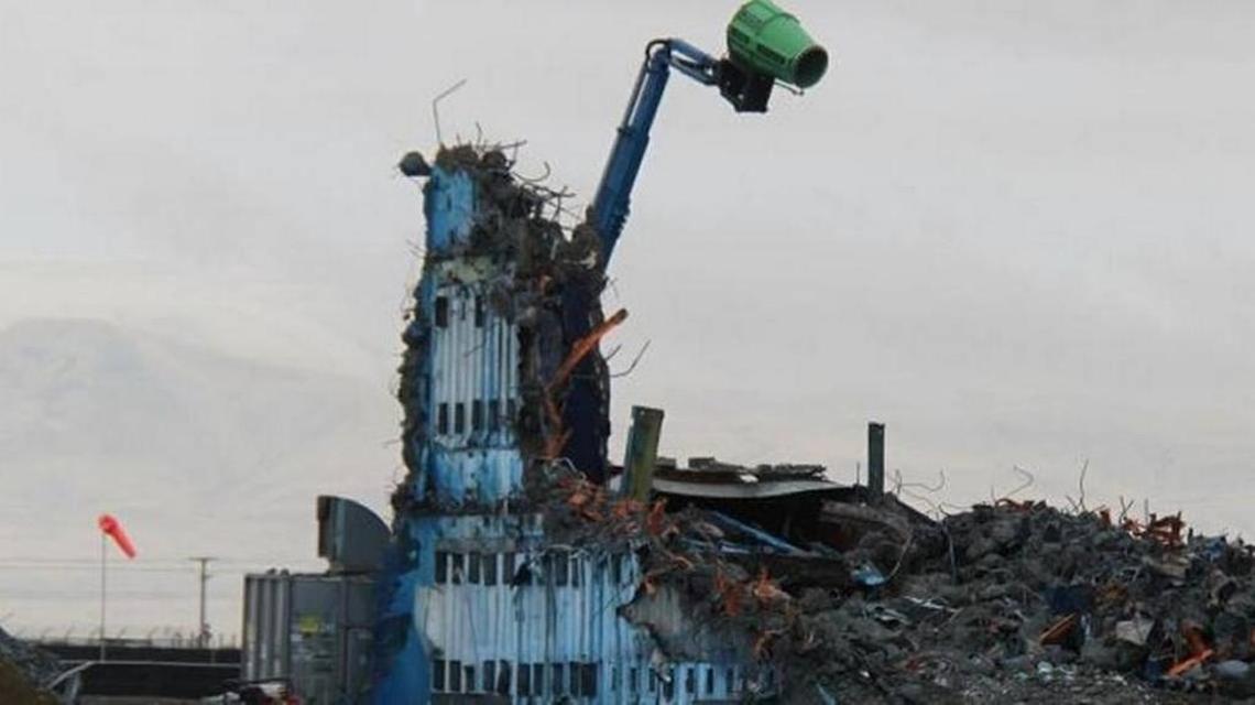 Demolition of the walls of the Plutonium Reclamation Facility at the Hanford nuclear reservation’s Plutonium Finishing Plant was continuing in December. When all but two wall stubs had been demolished in mid-December, a spread of radioactive contamination was discovered.