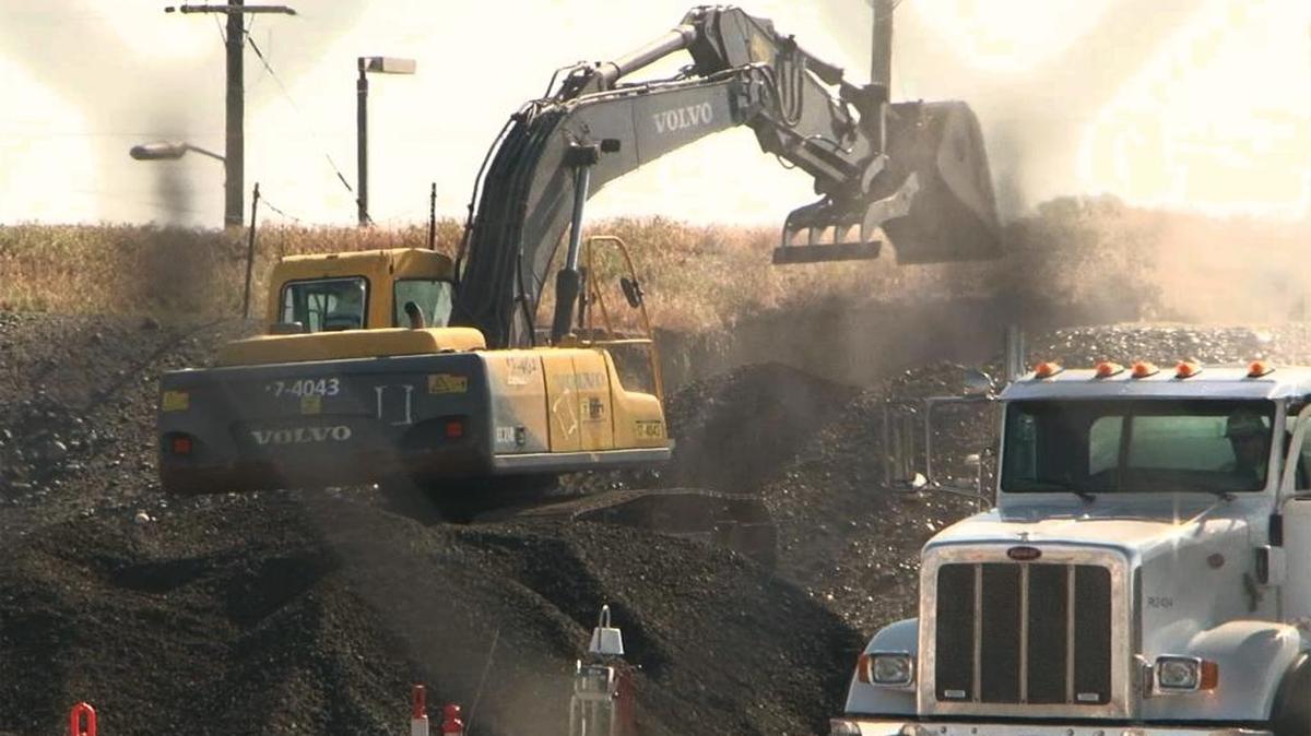 Some 53 truckloads of sand and soil have been used to fill a breach in a Hanford tunnel storing equipment with high levels of radioactive contamination. The tunnel is expected to be covered with plastic in the coming week.