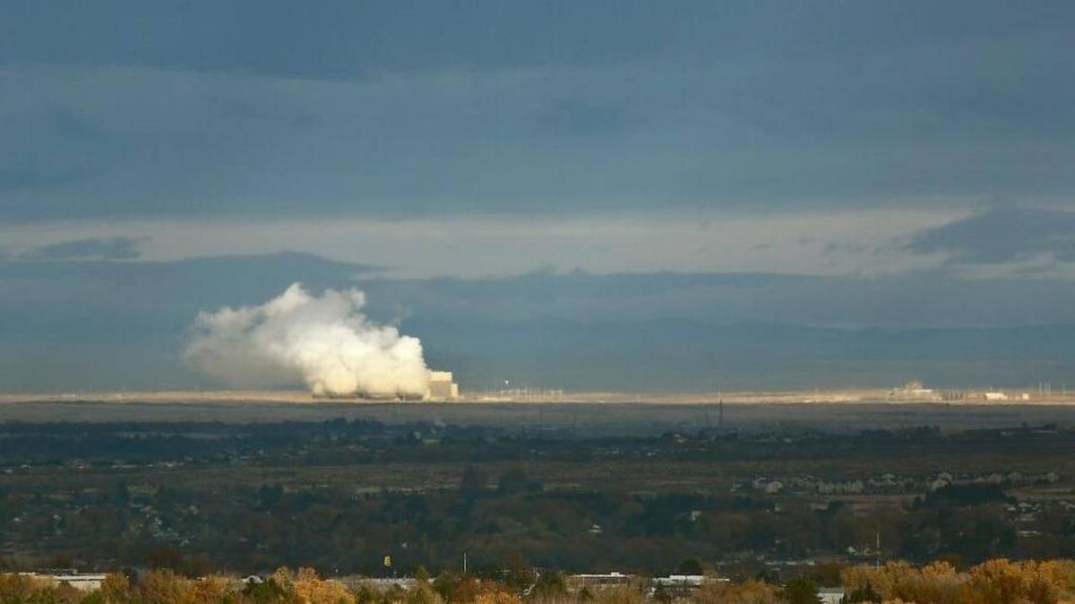 Water vapor billows from the Columbia Generating Station, Energy Northwest’s nuclear power plant near Richland, on a cold day this winter.