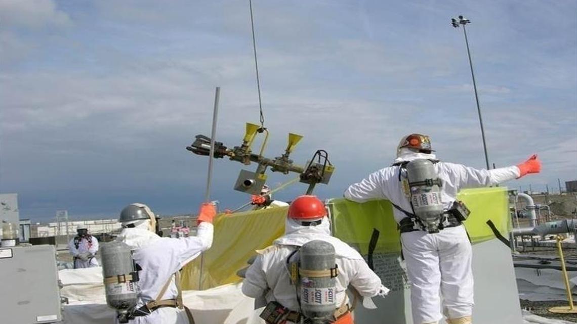 Hanford workers are using supplied air respirators within the Hanford tank farms for protection against chemical vapors associated with waste in underground tanks.
