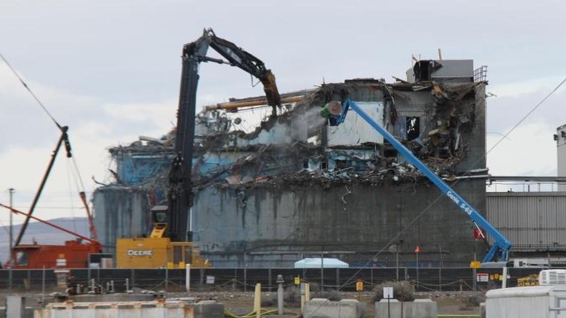 Demolition of the Plutonium Reclamation Facility at Hanford’s Plutonium Finishing Plant has resumed.