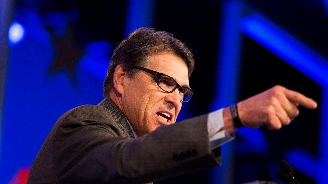 Rick Perry, shown at the 2015 Values Voter Summit, is President-elect Donald Trump’s pick for energy secretary, according to sources.