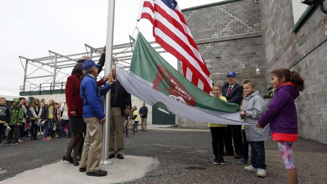 The National Park Service flag was raised with the U.S. flag for the first time at Hanford’s historic B Reactor a year ago.