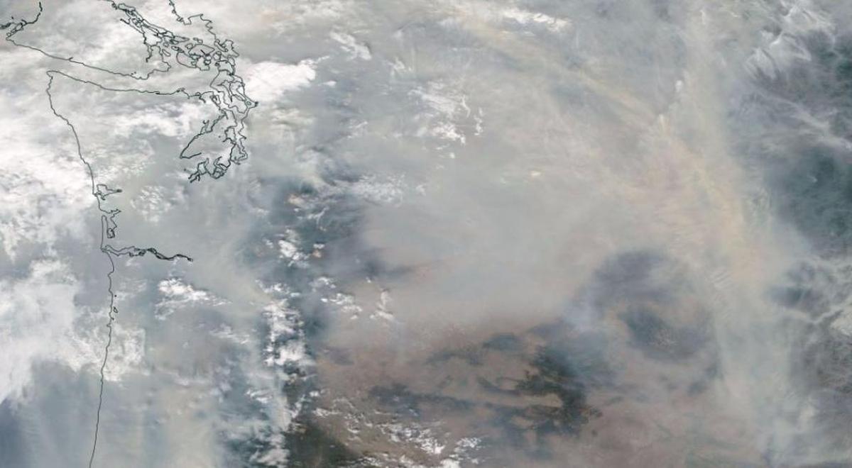 Smoke from wildfires blanketed most of Washington state on Sept. 5.