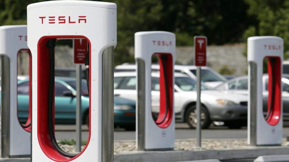 The Fred Meyer in Kennewick in Kennewick has eight Tesla charging stations to power electric vehicles. Benton and Franklin County PUDs along with Richland energy utility are planning on increasing the number of electric vehicle charging stations in the area.