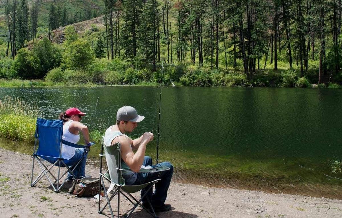 Free Fishing Weekend in Washington state this year is June 11-12. This is Blue Lake on the Tucannon River.