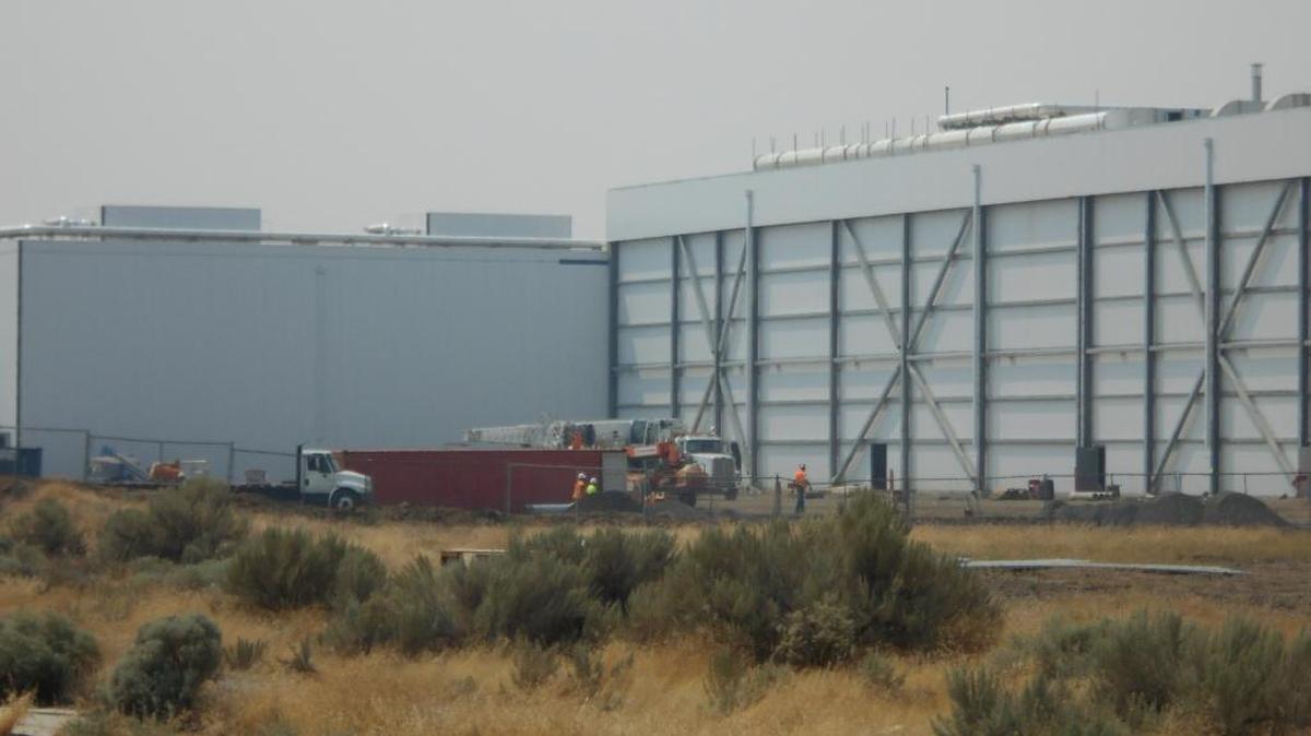 Construction proceeds on a $200 million expansion of Lamb Weston Co.’s french fry plant in north Richland on Aug. 4. The region’s agricultural economy rests on low-cost power and drives development of food processing and logistics firms throughout the region.
